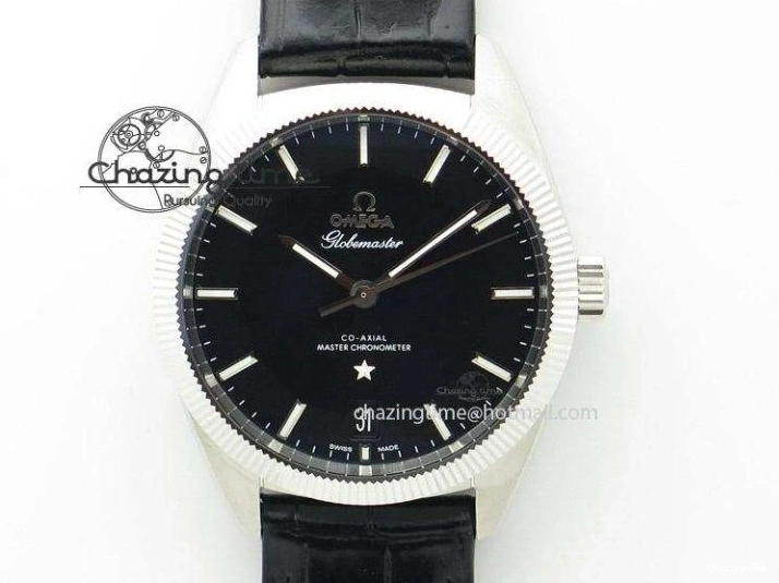 0504 Planet Ocean Master Chronometer Chrono DLC OM 1:1 Best Edition Black Dial On Nylon Strap A Chic 8103